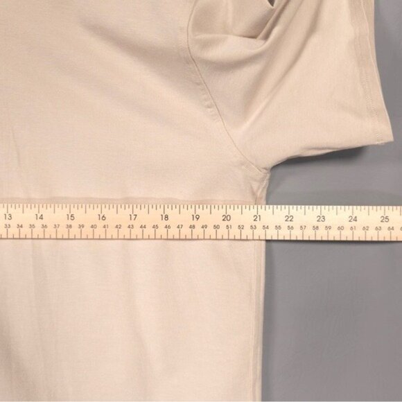 Lululemon Relaxed Fit LINEN Blend Turtleneck Top Size 8 Natural Ivory W3FZES - Picture 7 of 10